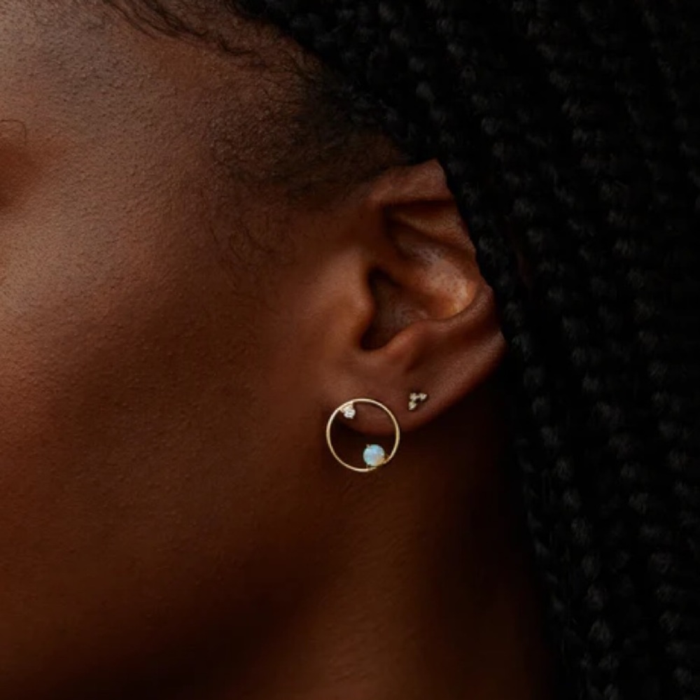 WWAKE single Circle Earring